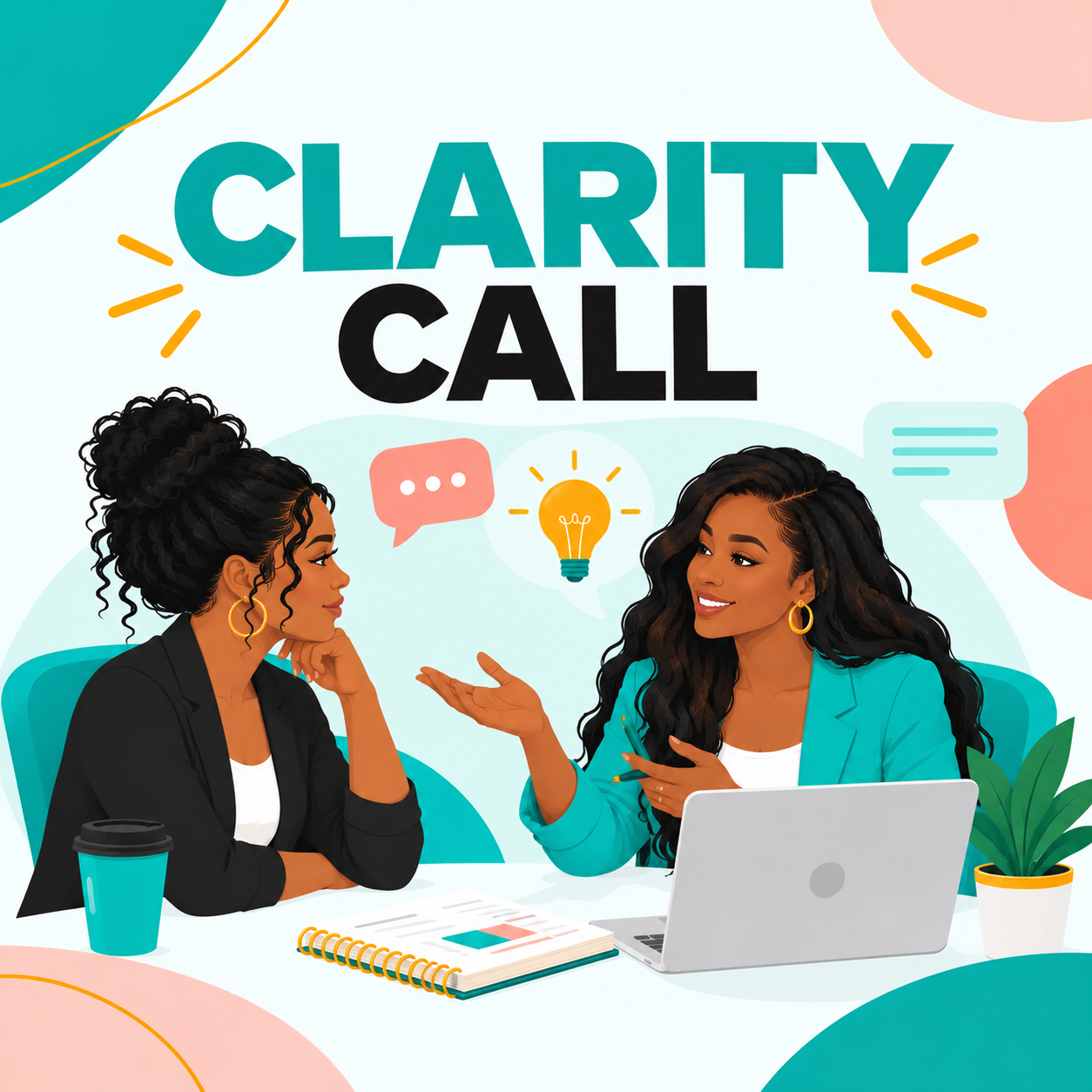 Clarity Call illustrated booking graphic
